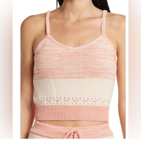 BCBGeneration Colorblock Crop Sweater Tank Top, NWOT Size Medium - Picture 1 of 7